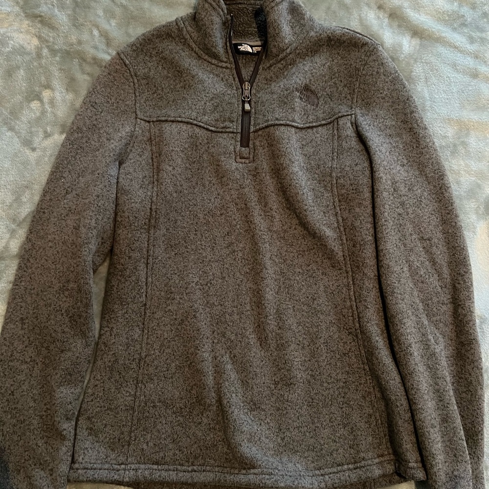 Gray Quarter-Zip Pullover